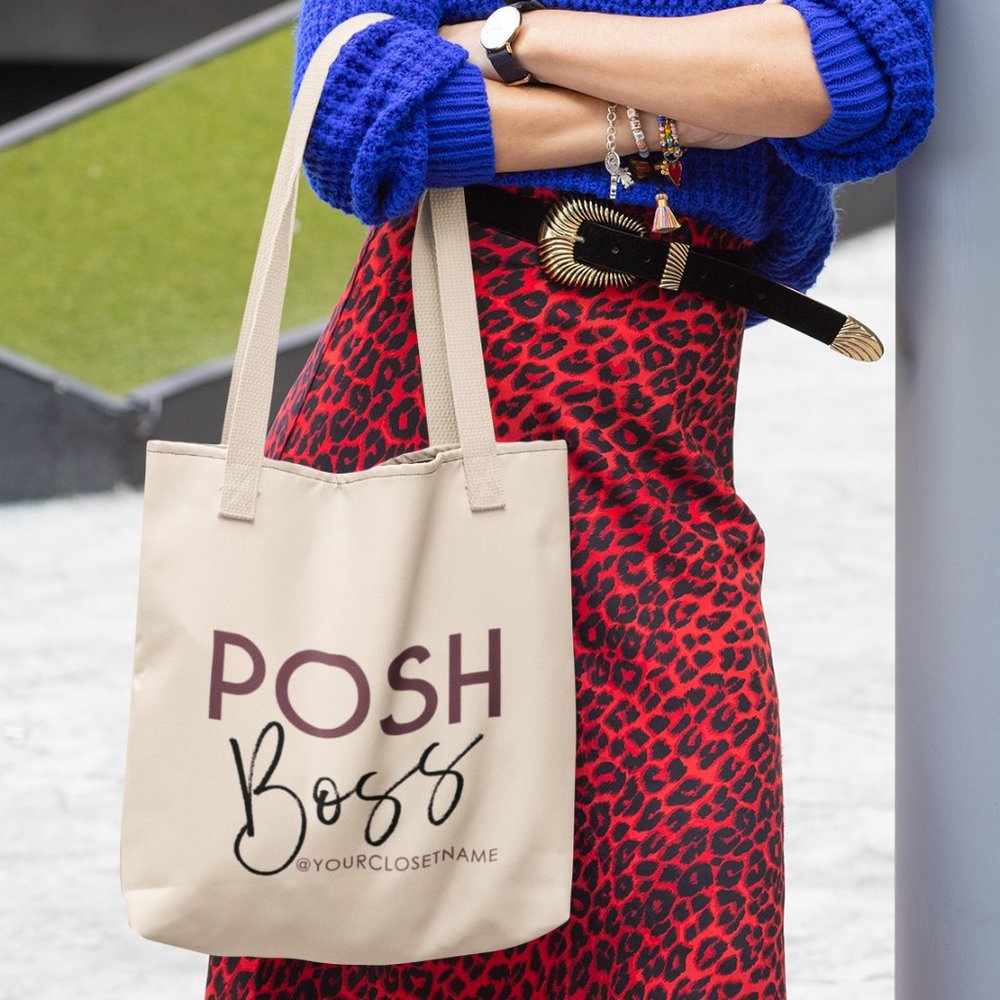 POSH BOSS TOTE BAG |  Custom Closet with your Name